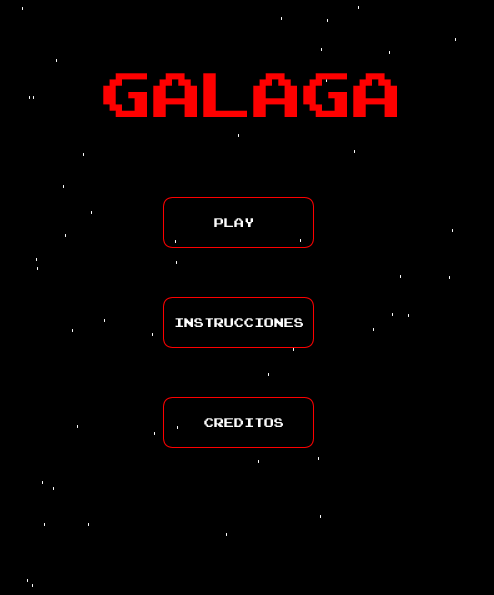 Muestra del juego de Galaga en Processing